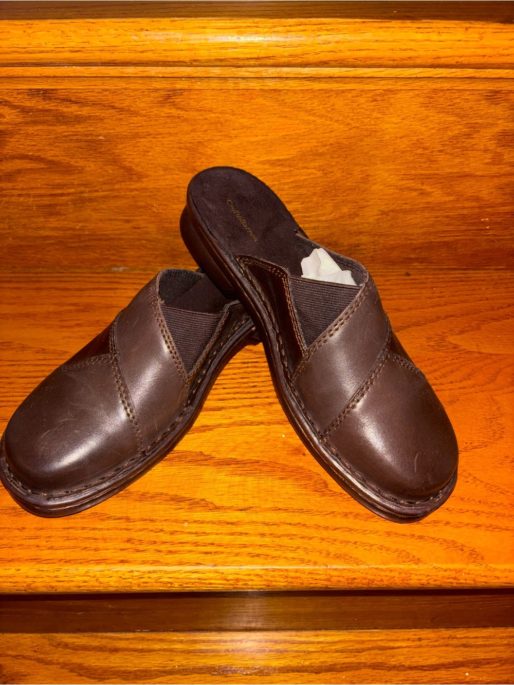 croft & barrow Brown Slip-On Leather Flats